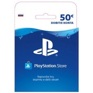 PlayStation Store - kredit 50 € (pre SK účty)