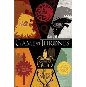 Plagát (63b) Game Of Thrones - Sigils 61 x 91,5cm