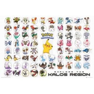 Plagát Anime (99b) - Pokemon - Kalos Region