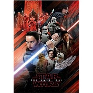 Plagát (67b) Star Wars The Last Jedi - Red Montage 61 x 91,5cm