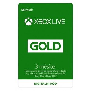 Xbox Live Gold - 3 mesiace (samostatne nepredajné - nutné aktivovať do 30.5.2019)