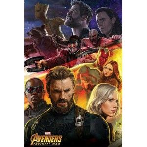 Plagát (41b) Avengers Infinity War - Captain America 61 x 91,5cm