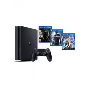 PlayStation 4 Slim Konzola 1TB + The Last of Us, Uncharted 4: A Thief’s End a Ratchet & Clank