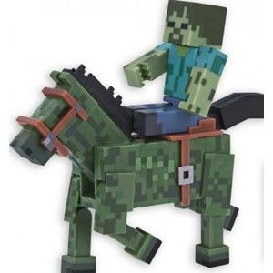 Figúrka Minecraft - Zombia so zombie koňom