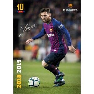 Plagát FC Barcelona - Messi 2018-2019 (029)