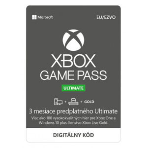 Xbox Game Pass Ultimate - predplatné 3 mesiace (digitálna verzia)