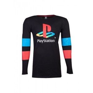 Tričko Playstation - Logo & Arms Striped Longsleeve XXL