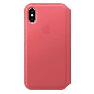 Apple iPhone XS Leather Folio Peony Pink [MRX12ZM/A]