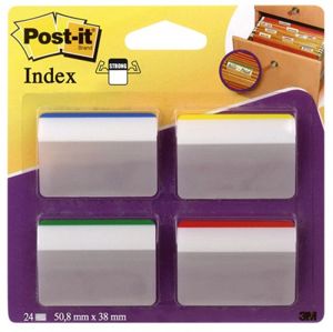 Post-It k archivaci 686-A1 zahnuté 4x6 kart. mix barev