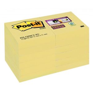 Post-It Super Sticky 622-12SSCY-EU 51x51 mm 12x90 ks žlutý