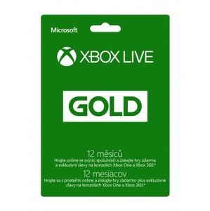 XBOX LIVE Gold - predplatné 12 mesiacov