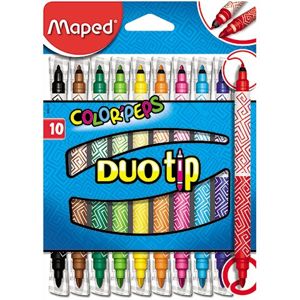 Flamastry Maped Colorpeps Duo Tip 10 ks