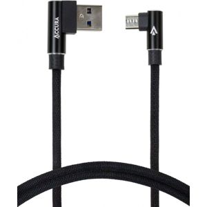Accura micro USB úhlový 1.0m černý