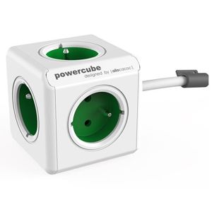 PowerCube Extended 5 zásuvek 1.5m, zelená
