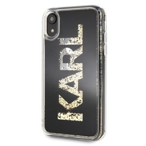 Karl Lagerfeld Hard Case pro iPhone XR černý/Karl logo Glitter