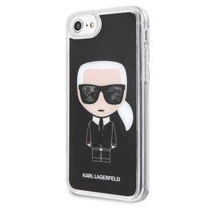 Karl Lagerfeld Hard Case pro iPhone 7/8 černý/Iconic Glitter