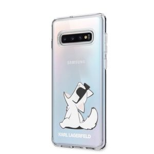 Karl Lagerfeld Hard Case pro Samsung Galaxy S10 průsvitný/Choupette Fun