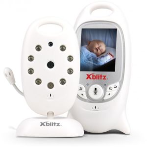 XBlitz Bezdrátová elektronická dětská chůvička Baby Monitor, s kamerou a barevným displejem, 2,4 GHz