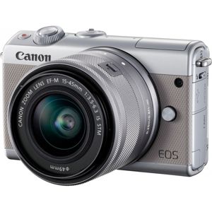 Canon EOS M100 grafitový + EF-M 15-45 stříbrný + IRISTA