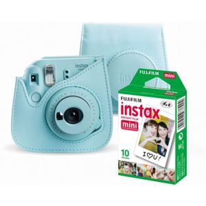 Fujifilm Instax Mini 9 světle modrý + pouzdro a film