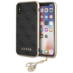 Guess Hard Case pro iPhone X šedé/Charms Collection