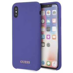 Guess Hard Case Silicone pro iPhone X fialové