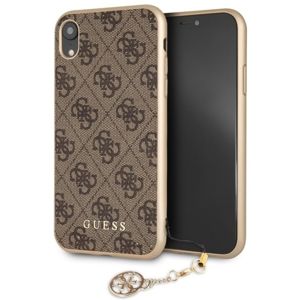 Guess Hard Case pro iPhone XR hnědý/Charms Collection
