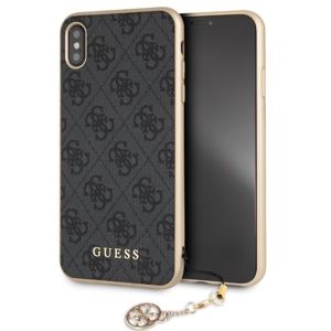 Guess Hard Case pro iPhone XS Max šedý/Charms Collection