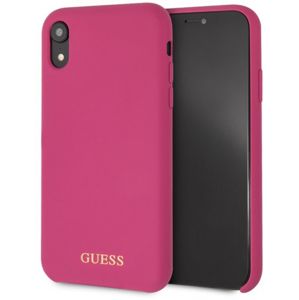 Guess Hard Case pro iPhone XR růžový silikonový