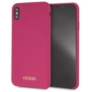 Guess Hard Case pro iPhone XS Max růžový silikonový