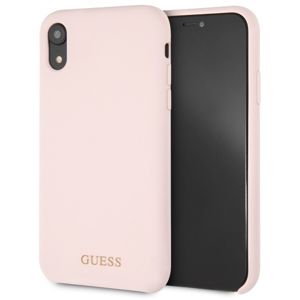 Guess Hard Case pro iPhone XR světle růžový silikonový