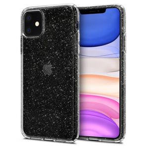 Pouzdro Spigen Liquid Crystal Glitter iPhone 11 průsvitný