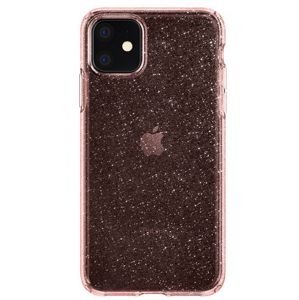 Pouzdro Spigen Liquid Crystal Glitter iPhone 11 růžový