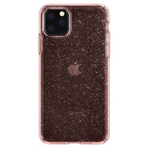 Pouzdro Spigen Liquid Crystal Glitter iPhone 11 Pro Max růžový