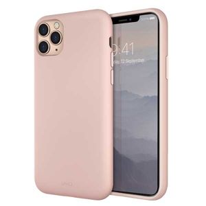 UNIQ etui Lino Hue iPhone 11 Pro Max różowy/blush pink