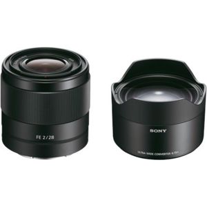 Sony 28 mm f/2.0 bajonet E + konvertor 21 mm