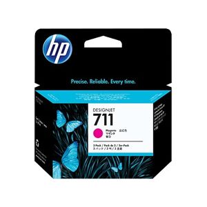 HP No. 711 CZ135A 3-pack (29 ml x 3) purpurová - originální