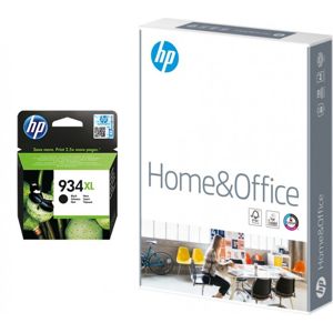 HP No. 934 XL černý +papír HP Home & Office - originální