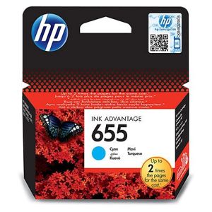 HP No. 655 CZ110AE azurová pro Ink Advantage 3525, 5525 - originální