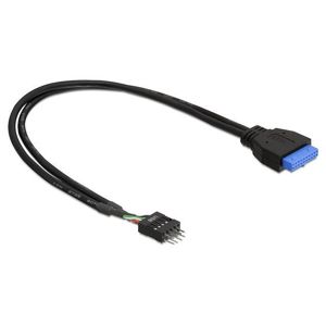 DeLock adaptér USB 3.0 19-pin samice na USB 2.0 8-pin samec - 83095
