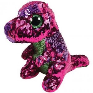 TY Beanie Boos Flippables STOMPY pinkgreen dinosaur 36431