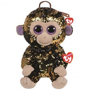 TY Fashion Sequins backpack COCONUT monkey 95022