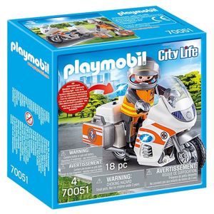 Playmobil 70051 Rychlá lékařská pomoc na motorce