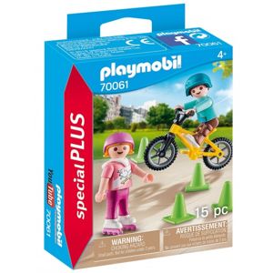 Playmobil 70061 Děti s bruslemi a BMX
