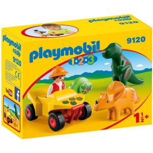 Playmobil 9120 Dinosaurus a vědec na čtyřkolce