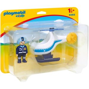 Playmobil 9383 Policejní vrtulník s pilotem