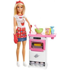 Mattel Barbie herní set s panenkou Vaření a pečení (FHP57)
