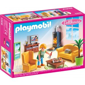 Playmobil Obývací pokoj s krbem 5308
