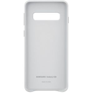 Samsung Leather Cover pro Galaxy S10 bílá EF-VG973LW
