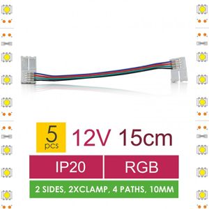 Whitenergy spojka pro RGB LED pásky 10 mm, 15 cm